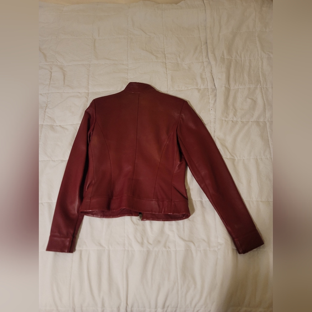 Red Leather jacket - Picture 2 of 4